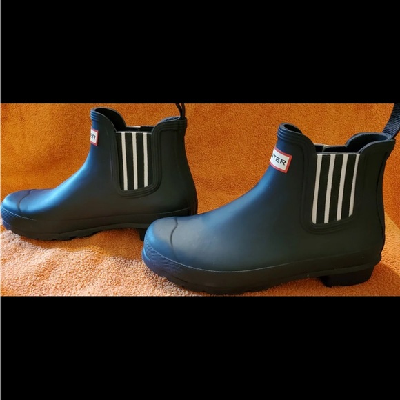 Hunter Chelsea Boots Navy Blue Women's Size 8 - Picture 5 of 5